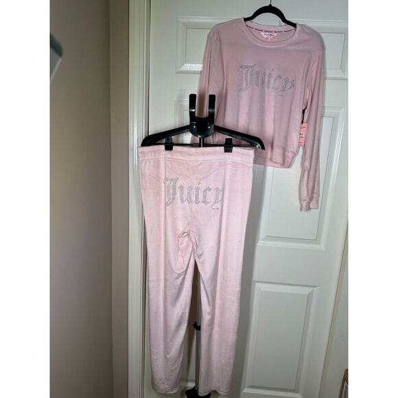 Juicy Couture Other - Juicy Couture Velour Sleepwear Set Lola pink XL NWT New
